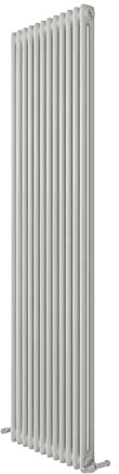 iBathUK Regency Tall Vertical Column Radiator, Double Panel Radiators, 1800x560mm Slim Radiator, Wall Mounted for Bathroom,Kitchen,Living Room- White