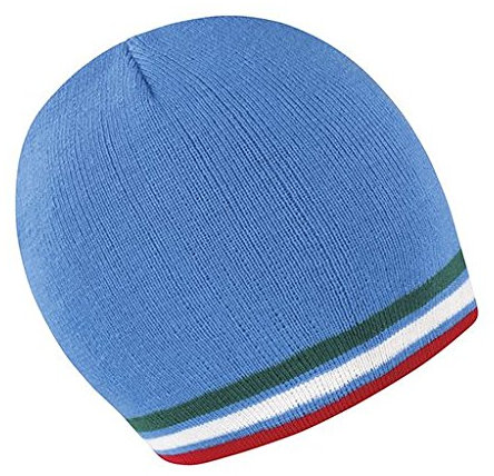 Result Winter Essentials Unisex Mütze National Beanie Mehrfarbig Blue/Green/White One Size
