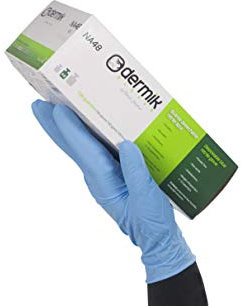 Tomas Bodero Dermik Na48 - Guante desechable nitrilo, azul, talla L