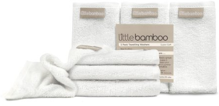 Little Bamboo Towelling Washers 3 Pack