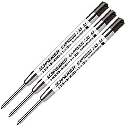 Schneider Novus Kugelschreibermine Express 735M 3-er Pack, schwarz