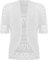 WearAll Womens Plus Size Crochet Knitted Short Sleeve Ladies Open Cardigan Top - White - 18-20