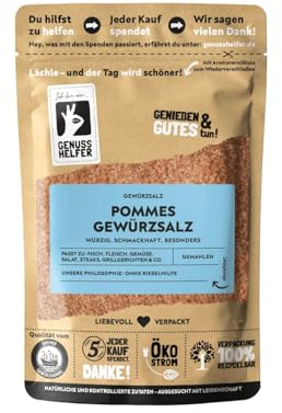 Bremer Gewürzhandel Pommessalz, Pommesgewürz mit Meersalz, auch ideal als Bratkartoffelgewürz, 180g