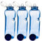 Trinkflasche 3 x 0,75 L Wasserflasche Tritan BPA frei + 3 x Trinkdeckel Flip Top