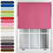 FURNISHED Roller Blinds Thermal Blackout Roller Blind - Trimmable Insulated UV Protection Child Safe Easy Fit Home Office Window Blinds, Fuchsia, 60W x 165H cm