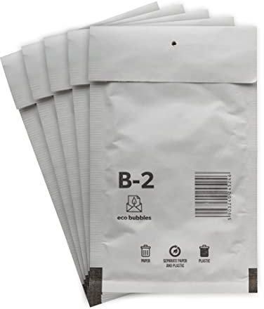30 Versandtaschen Luftpolsterumschläge haftklebend Luftpolsterversandtaschen Luftpolstertaschen Gr. B/2 B2 weiß (135mm x 225 mm) Umschläge gepolstert Polsterumschlag Taschen