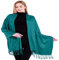 CJ Apparel Damen Handgefertigter nepalesischer Quasten Pashmina-Schal, Jadegrün V1064s, One Size