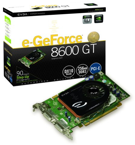 eVGA e-GeForce 8600 GT - Tarjeta gráfica PCI-Express de 256 MB