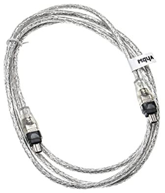 vhbw FireWire Kabel für FireWire Geräten, zum Anschluss an Computer u.a. - IEEE 1394, 4 Polig auf 4 Polig, 2m