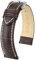Hirsch Uhrenarmband für Herren, Leder, 20 mm, Stahlschließe, 10302810-2-20