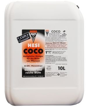HESI Coco Wuchs Blüte Dünger Wachstum Grow 10 Liter flüssig