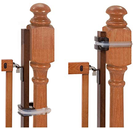 Summer Infant Banister to Banister Gate Mounting Kit - Fits Round or Square Banisters, Accommodates Most Hardware & Pressure Mount Baby Gates up to 37” Tall, Gate Sold Separately