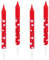 Amscan 550334 - Geburtstagskerzen Lovely Moments, 10 Stück, ca. 6 cm, Herzen, Valentinstag