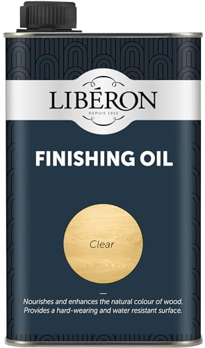 Libéron Finishing Oil for Worktops & Furniture, Clear, 500ml | Nourishes & enhances colour, Water, heat & food acid resistant, Hard-wearing finish, Ideal for kitchens & bathrooms