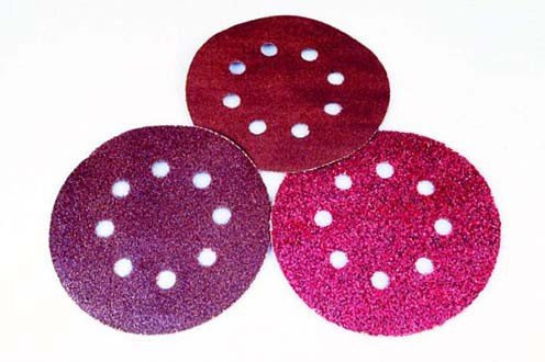 ABRASIVE DISC W.HOLES (VELCRO) 5PCS P100