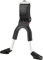 Hebie Unisex – Erwachsene Zweibeinständer-2260364100 Zweibeinständer, schwarz/Silber, Einheitsgröße