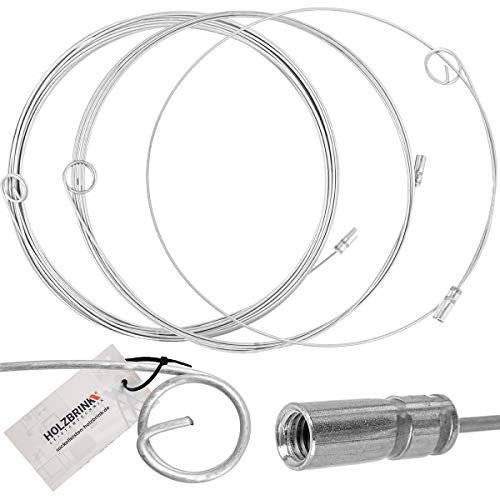 HOLZBRINK Flexstange für Kaminbesen Schubstange für Schornsteinreinigung von oben und unten, M12, 5m