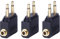 3 Pack Or Plaqué Billets Avion Adaptateurs de Vols pour Casque