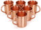 Zap Impex Moscow Mule Becher, Kupferbecher, einfach, ideal für jedes gekühlte Getränk, um zu unterhalten und in der Bar oder zu Hause zu sein. Tolles Bar-Geschenkset mit 6 Stück