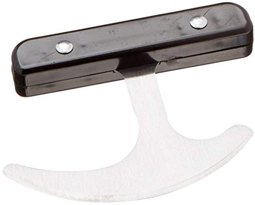 Sammons Preston, Couteau à bascule avec poignée, pour personne à mobilité réduite, Couteau à rouler en T avec lame incurvée, Equipement adaptatif avec bonne prise, Personnes handicapées, lame de 10cm