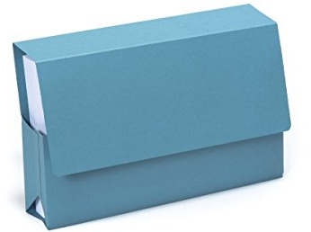 Exacompta Guildhall Probate Wallets, 315 gsm, Foolscap - Blue, Pack of 25