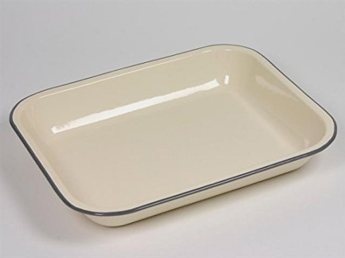 Falcon Enamel 34cm Bake Pan Cream