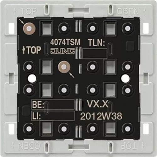 Jung 4074TSM KNX Tastsensor-Modul Busankoppler Standard 4-Fach