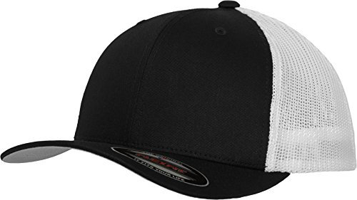 Flexfit Unisex Mesh Trucker 2 Ton M tzen, blk/wht, L-XL EU