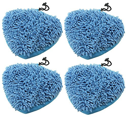 Microfibre Coral Washable Cloth Pads to fit Pifco Steam Mops (Pack of 4)