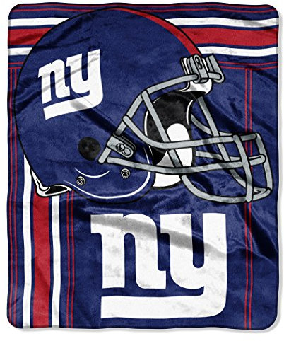 The Northwest Company Decke Throw, 50 by 60-inches NFL New York Giants Touchback Plush Raschel Überwurf 127 x 152,4 cm, königsblau, 50 x 60