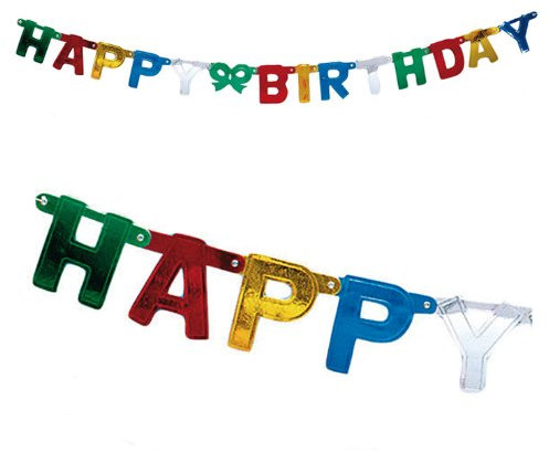 TIB Heyne Buchstaben-Girlande Happy Birthday 152 cm