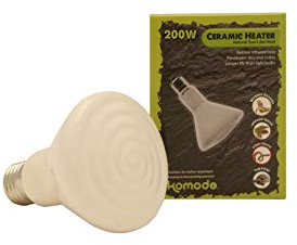 Komodo Weißer Keramik-Wärmestrahler, 200 W