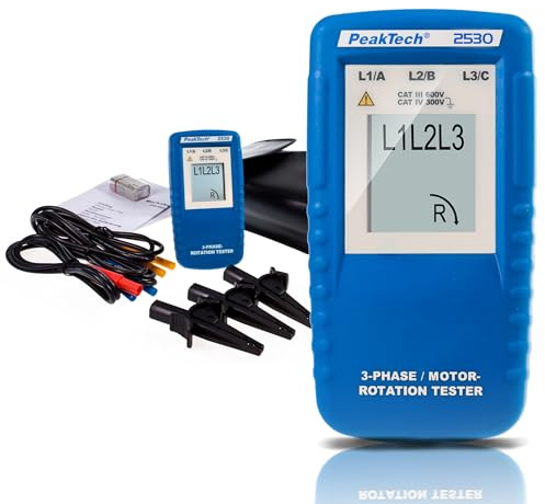 PeakTech P 2530, 3-Phasen-Drehrichtungsanzeiger