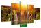 Visario Bild auf Leinwand 160 x 80 cm Nr 5503 Wasserfall fertig gerahmte Bilder 5 Teile Marke original