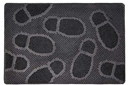 LAKO Gummimatte Dancer Fußmatte, Gummi, Schwarz, 60 x 40 x 0,8