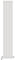 iBathUK Apex Tall Vertical Radiator, Single Flat Panel Radiators, 1800x228mm Slim Radiator, Wall Mounted for Bathroom,Kitchen,Living Room- White