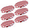 Westmark 6 Schraub-/Twist-Off-Deckel für Einmachgläser, rund, ø 58 mm, Weißblech, Rot-Weiß, Karriert, 40982270