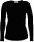 Missloved Ladies Womens Plain Long Sleeve Round Neck Top UK, Black, M/L to fit UK 12 - 14