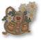 Zinnfigur Rucksack mit Edelweiß