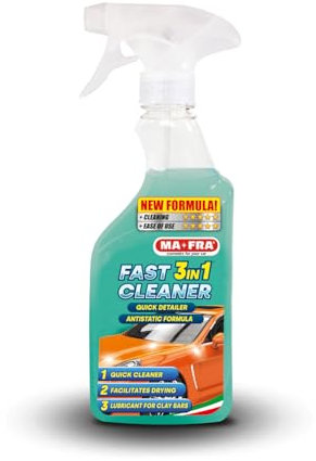Mafra, Fast Cleaner, Pulitore Rapido Lucidante e Lubrificante per Claybar, Elimina lo Sporco Superficiale e il Guano dei Volatili, con Effetto Anti Pioggia e Anti Impronta, Formato 500ml
