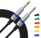Tiger GTC4-10 10 Metre Instrument Cable With 1/4 (6.35mm) Jack plugs for Guitar, Keyboard Amps and More