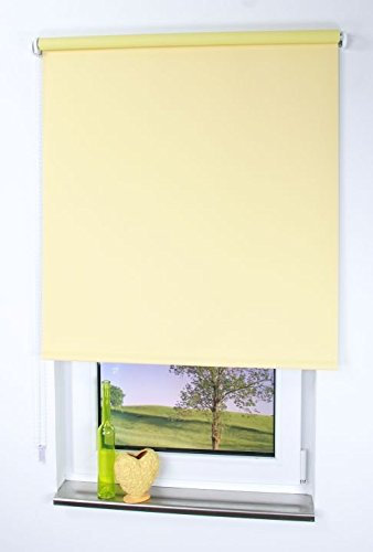 LIEDECO Seitenzugrollo Uni-Verdunkelnd 142 x 180 cm Fb. gelb