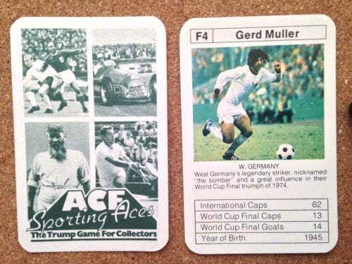 Bobby Charltons World Cup Aces Football Card West Germany GERD MULLER