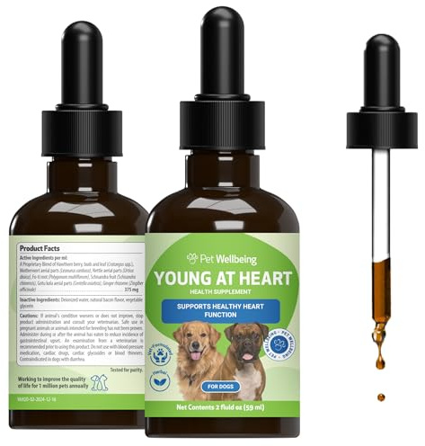 Pet Wellbeing Young at Heart for Senior Dogs - Heart & Circulation, 2 oz
