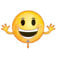 Happy Birthday Emoticon Foil Supershape Balloons 39/99cm x 23/58cm