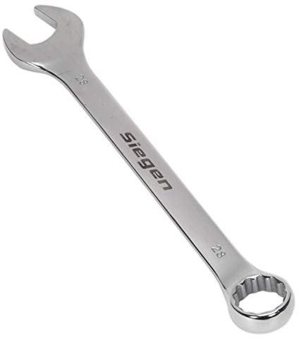 Sealey S01028 Combination Spanner, 28mm, 320mm x 317mm x 64mm, Silver