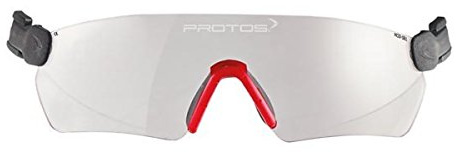 Adoric Protos Helmsystem Schutzbrille, Vollrand, Transparent, Verstellbar, UV-Schutz 100%
