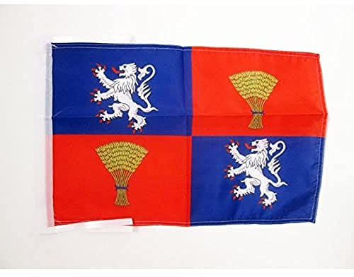 AZ FLAG French Province of Guyenne and Gascony Flag 45x30 cm Cords | Indoor and outdoor use 12x18 in decorative flag double stitched seams and reinforced edges with ties 100D polyester