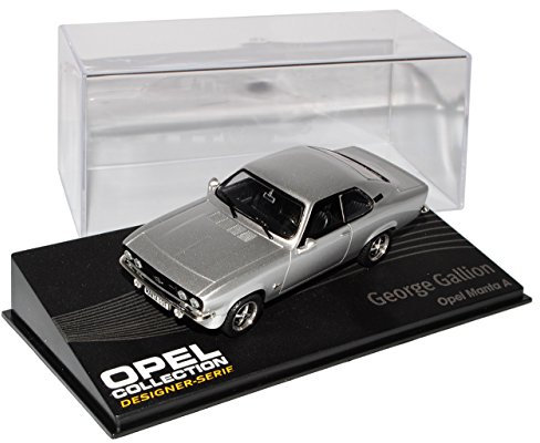 Ixo Opel Manta A Coupe GT/E Silber 1970-1975 Nr 128 1/43 Modell Auto