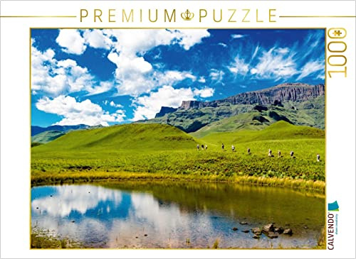 CALVENDO Puzzle Wandergruppe in den Drakensbergen | 1000 Teile Lege-Größe 64 x 48 cm Foto-Puzzle für glückliche Stunden
